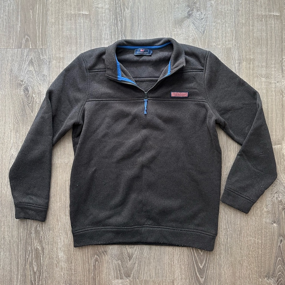 EUC Vineyard Vines gray quarter zip